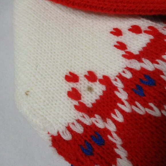 New Boys Toddler Winter Pullover  Knit Ski Sweater & Hat Unisex Snowflake Xmas - Picture 8 of 8